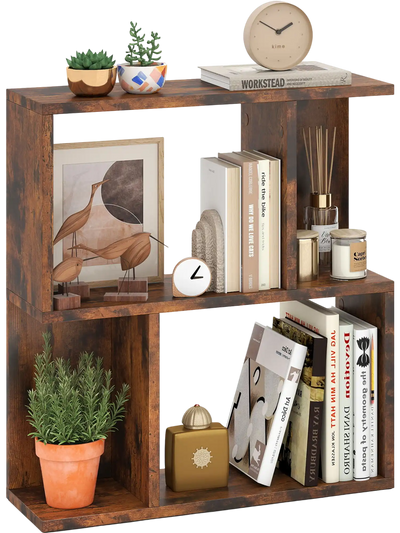 Costway 3-Tier Bookshelf Display Shelf Small Space 816472935 New