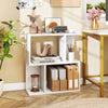 3-Tier Bookshelf with Display Shelf for Small Space-White - Gallery View 1 of 8