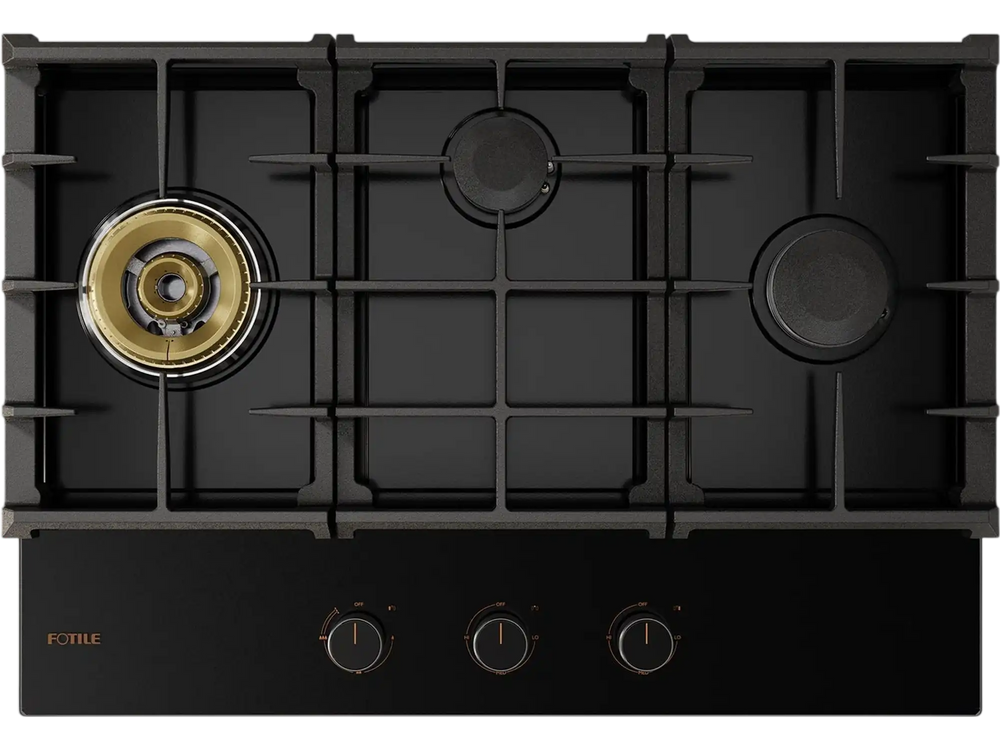 FOTILE 30-inch Tri-Ring tempered glass gas cooktop GLG30301