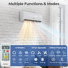 Mini split air conditioner with remote control, 30000 BTU, 6 modes, and Wifi enabled for efficient heating and cooling.