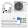 30000 BTU 3 Zone 23 SEER2 Mini Split Air Conditioner Wifi Enabled with Heat Pump-9K + 9K + 12K - Gallery View 1 of 10