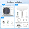 Outdoor unit of the 30000 BTU 4 Zone Mini Split Air Conditioner with Wifi, featuring advanced inverter technology and.