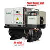 10HP Combined Rotary Screw Air Compressor with Dryer & 66-Gal ASME Tank | 32 CFM,  116 PSI,  460V 3-Phase - Industrial Grade
