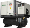 20HP Combined Rotary Screw Air Compressor with Dryer & 105-Gal ASME Tank | 78 CFM,  116 PSI,  460V 3-Phase - Industrial Grade