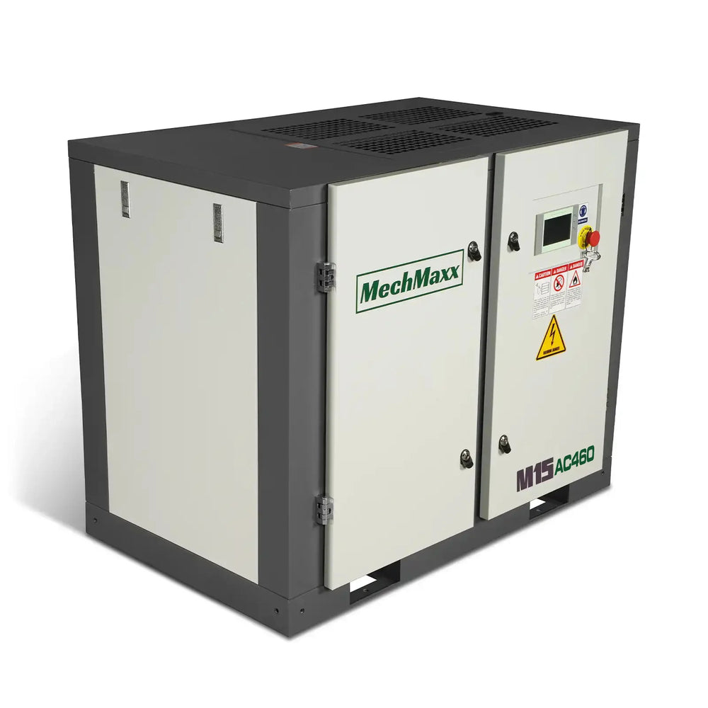 15HP Rotary Screw Air Compressor - 45 CFM,  116 PSI,  460V 3-Phase | Industrial-Grade