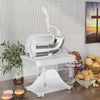 300W Commercial Ice Crusher with Dual Blades and Safety Switch-Gray - Gallery View 1 of 10