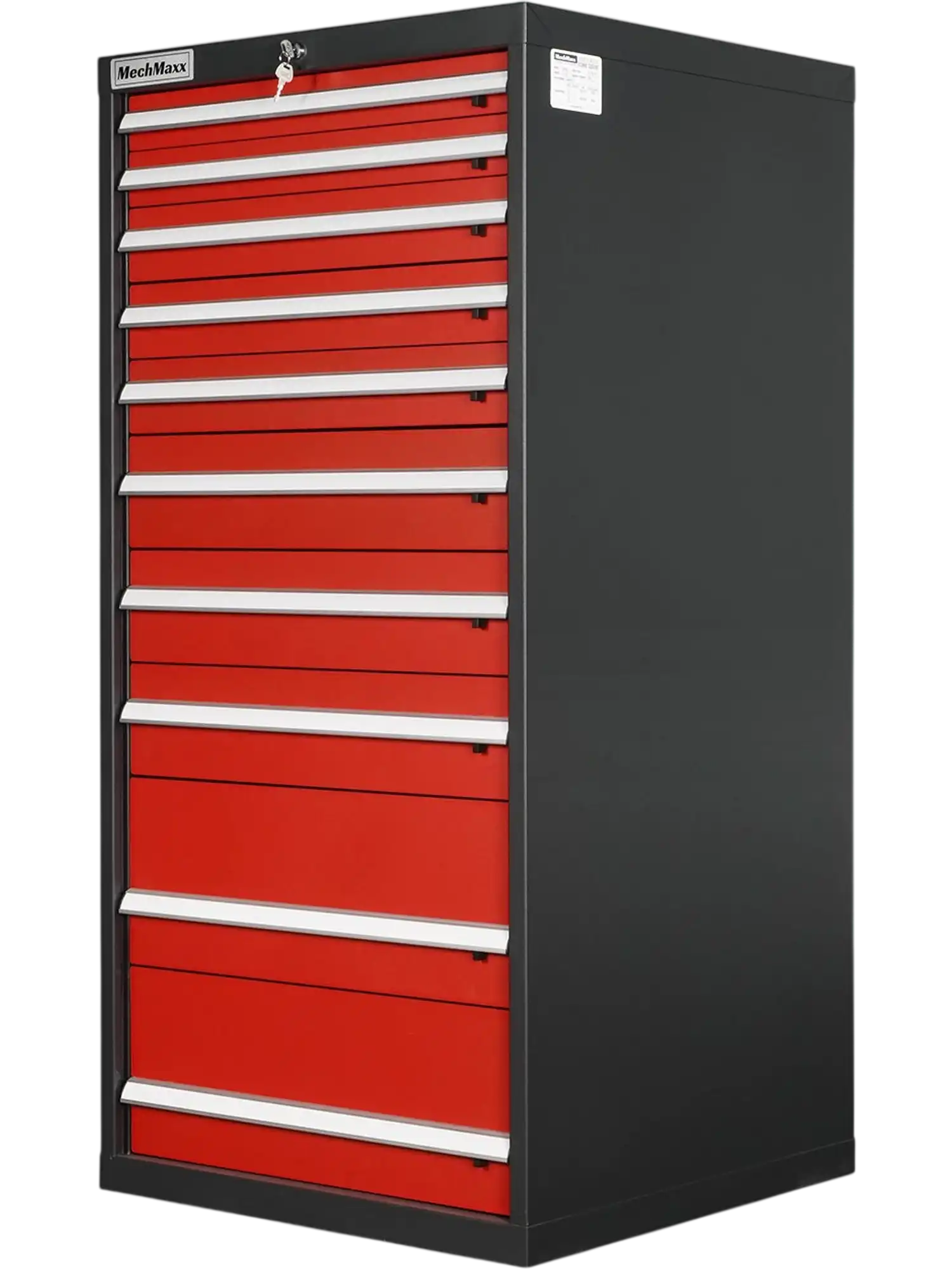 MechMaxx MD59A10 Tool Box Heavy Duty Modular 10 Drawer Cabinet Tool Storage Organizer Steel Construction 59