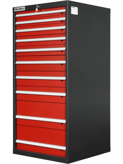 MechMaxx MD59A10 Tool Box Heavy Duty Modular 10 Drawer Cabinet Tool Storage Organizer Steel Construction 59