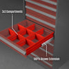 Heavy Duty Modular Drawer Cabinet - 10 Drawer,  59" H x 28.5" W x 28.5" D Tool Storage Organizer,  Steel Construction