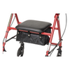 Drive Medical R800KD-RD Steel Rollator Walker 6" Wheels Red New