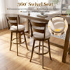 30.5-inch swivel barstool showcasing the 360° swivel seat and padded upholstery for enhanced comfort and easy.
