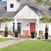 30-inch modern decorative planter pots set of 2 made from PE rattan, ideal for patios and entrances with excellent.