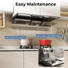 30-inch under cabinet range hood featuring removable oil collector and dishwasher-safe baffle filters for easy.