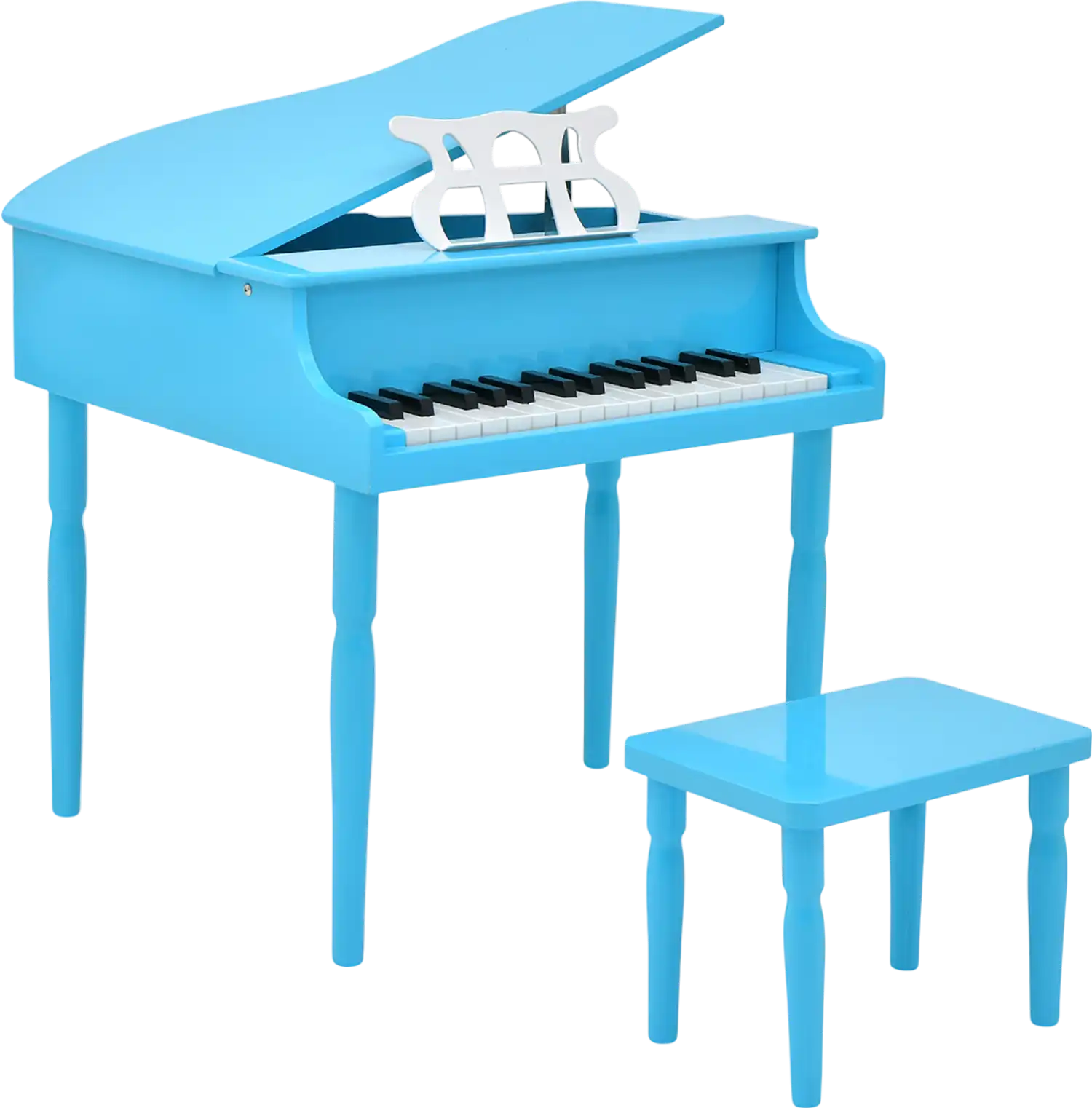 Costway 30-Key Wood Kids Grand Piano w/ Bench Music Rack 13094875 New