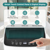 Smart touch control panel of the 30 Pints portable dehumidifier with digital display for easy operation and humidity.