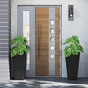 Set of 2 30-inch tall flower pots made from PE rattan, featuring an open-ended base for drainage, ideal for patios.