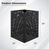 30-inch ultra-thick burn barrel with venting patterns, measuring 22"x22", designed for efficient yard waste disposal.