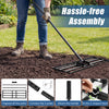 Detail shot of the heavy duty lawn level tool's U-shaped bracket and screw-in structure for easy assembly and stability.