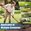 Heavy duty lawn level tool with 30 x 10 inch rake plate and 69 inch handle, ideal for garden and farm use.
