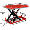 2200lb Capacity Stationary Electric Hydraulic Lift Table ,  51.2" x 32.3" Platform,  39.4" Lift Height , UL Certified Motor,  ELT22