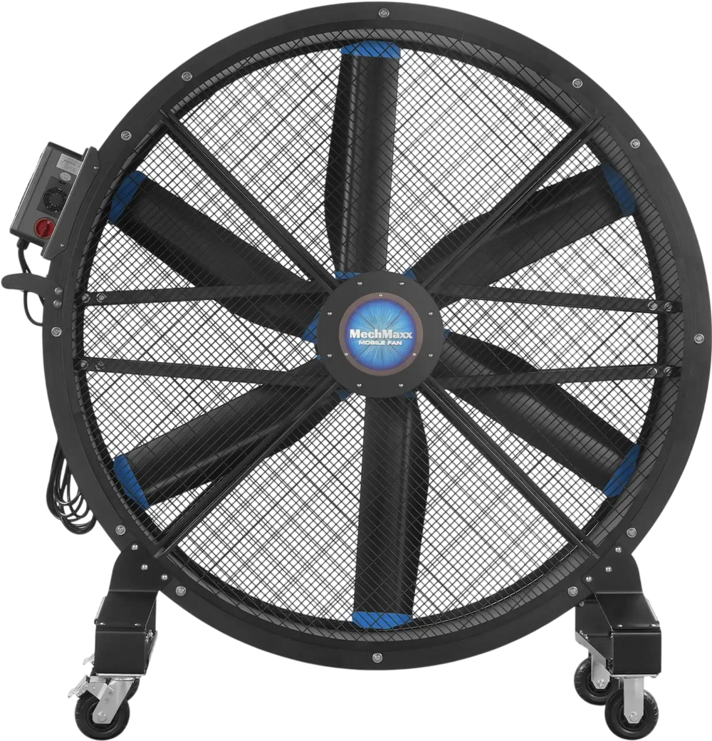 59" Portable Industrial Fan with Variable High-Efficiency PMSM Motor,Mobile High Volume Floor Fan for Warehouse,Workshop & Gym