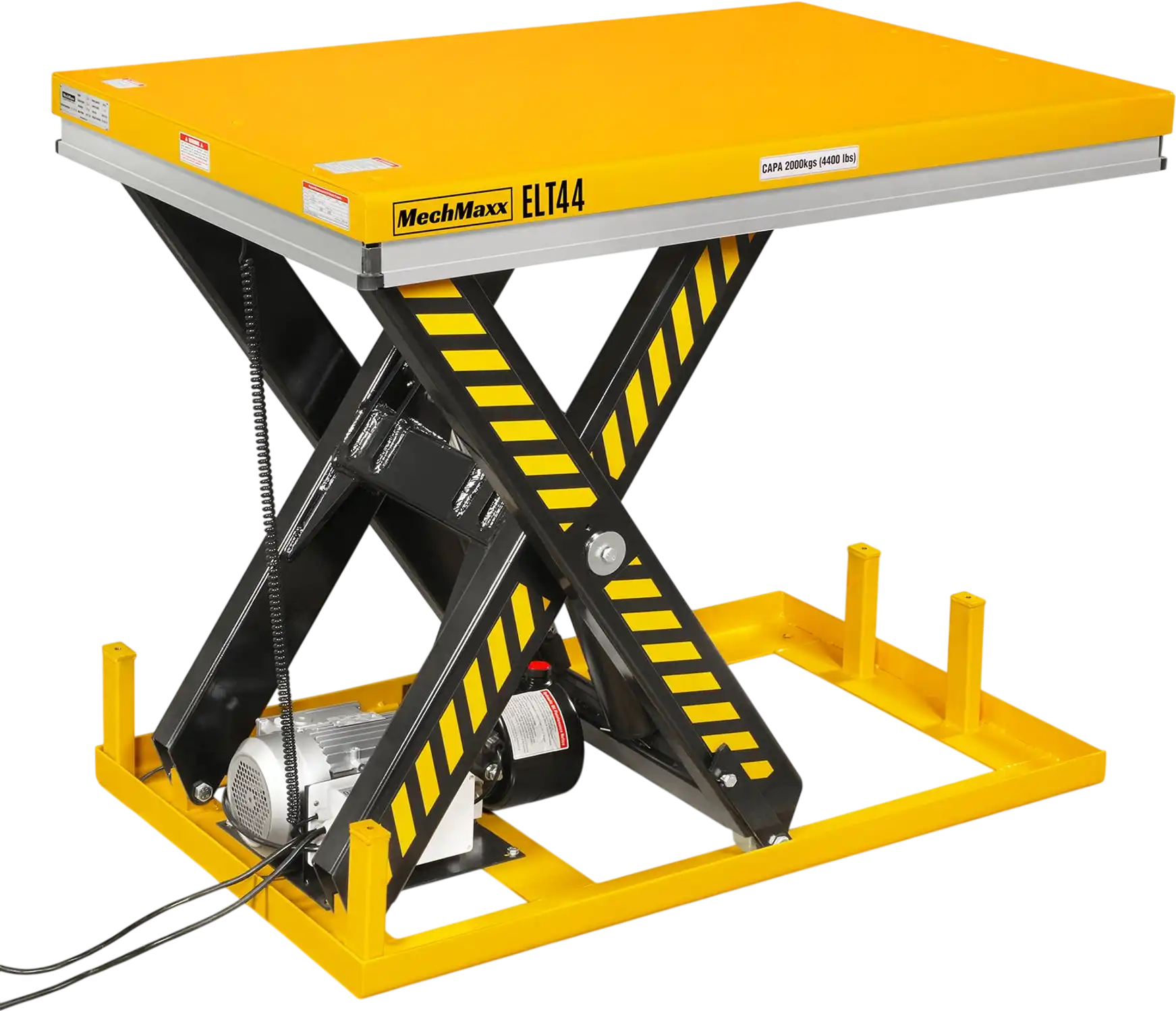 MechMaxx ELT44 Lift Table 4400 lbs Capacity Stationary Powered Hydraulic 51.2 x 33.5