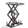 2200 lbs Capacity Stationary Electric Hydraulic Double Scissor Lift Table - 51.2" x 32.3" Platform,  70.1" Lift Height,  UL Certified Motor,  ELTD22