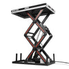 2200 lbs Capacity Stationary Electric Hydraulic Double Scissor Lift Table - 51.2" x 32.3" Platform,  70.1" Lift Height,  UL Certified Motor,  ELTD22