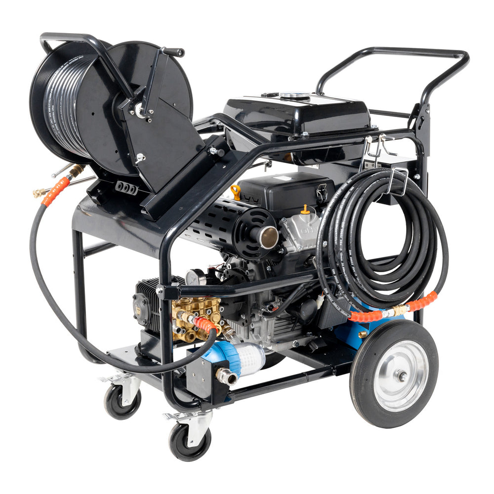 Canpump Cold Water Sewer Jetter: 24 hp V-Twin Engine, 5000 psi @ 6.6 US gpm