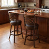 31 Inch Counter Height Bar Stools Set of 2 with Rubber Wood Frame-31 Inch - Gallery View 1 of 9
