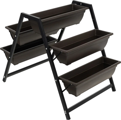 Costway 3-Tier Vertical Raised Garden Bed w/ 5 Plant Boxes 72514869 New