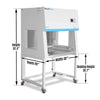 39″ Wide CB-V1Pro Vertical Laminar Flow Clean Bench with HEPA Filtration & UV Sterilization | ISO Class 5