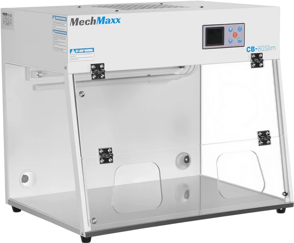 31.9" Wide CB-80Slim Desktop Vertical Laminar Flow Clean Bench with HEPA Filtration & UV Sterilization | ISO Class 5