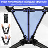 High Back Portable Camping Chair showing the unique double-triangular structure for enhanced stability and easy setup.