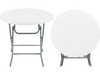 32 Inch Round Folding Table with Thick Tabletop for Picnic
