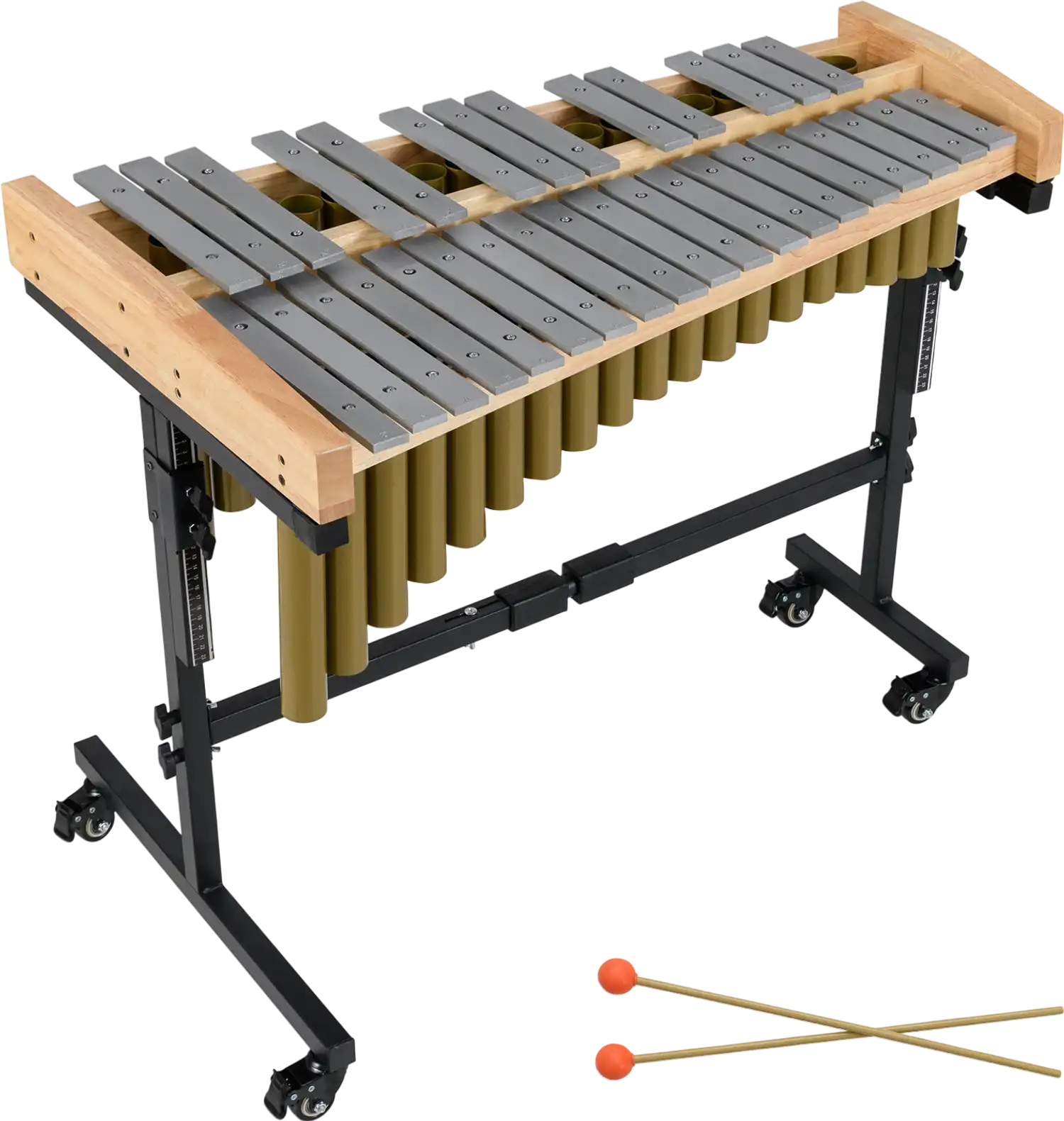 Costway 32 Note Marimba Aluminum Xylophone Rubber Wood Base 90031392 New