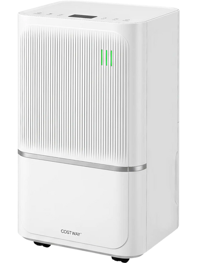 Costway 32 Pint Dehumidifier w/ Drain Hose Intelligent Control 2500 Sq Ft 54913037 New