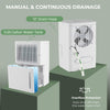 2000 Sq. Ft 32 Pint Dehumidifier with a visible water tank, drain hose, and LED touch control panel for easy operation.