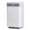 32 pints white dehumidifier with LED control panel, ideal for 2000 sq.ft spaces, featuring 3 modes and quiet operation.