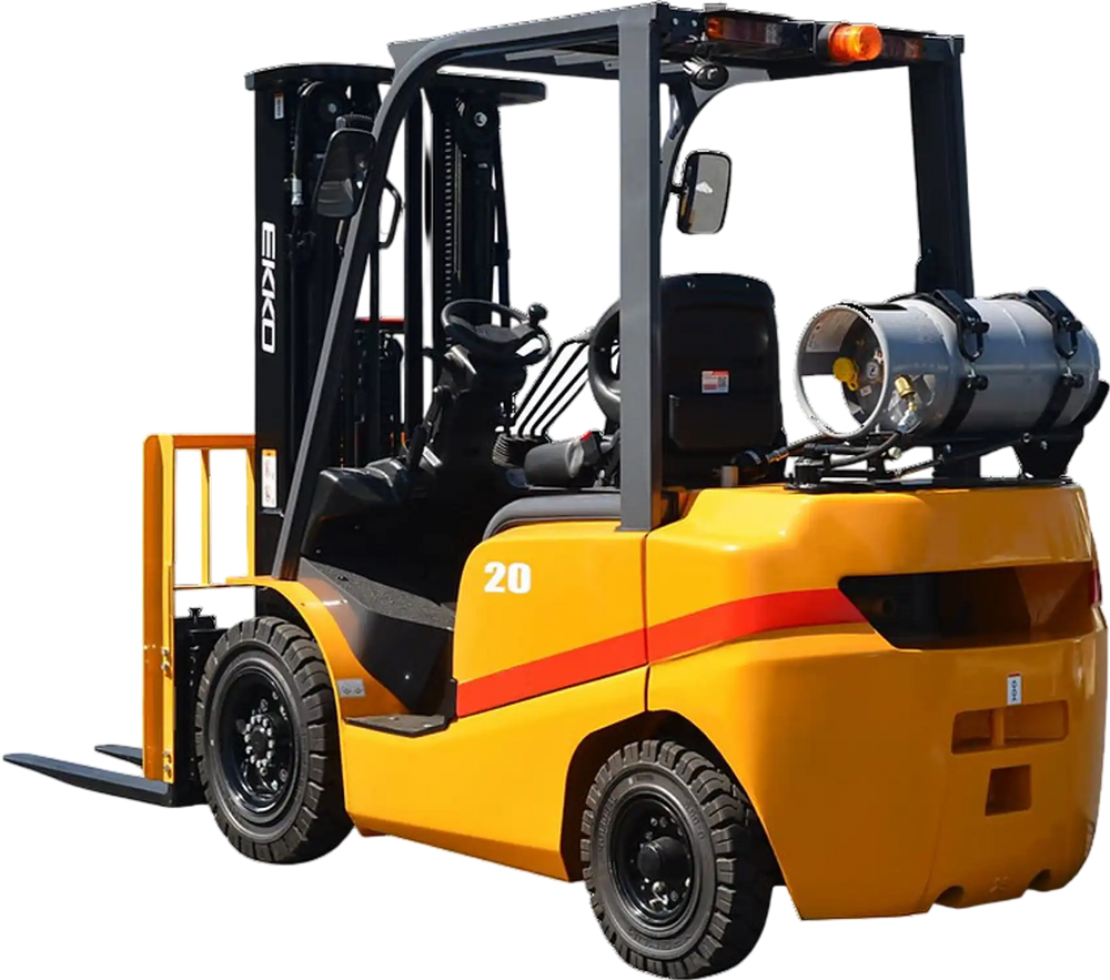 EKKO EK20TLP Forklift with solid pneumatic tires 4000 lbs., cap.