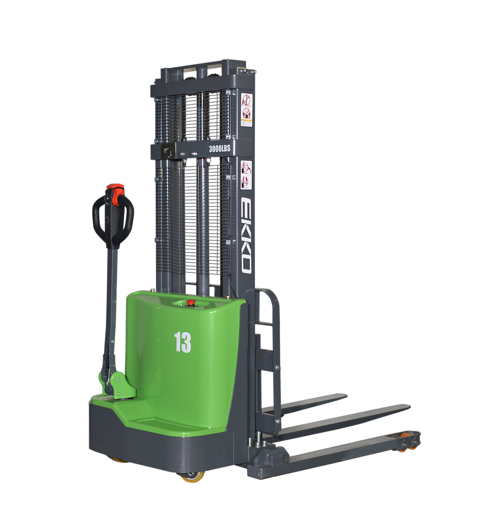 EKKO EB13C-145Li Lithium Straddle Stacker 2800 lb Cap., 145" Height