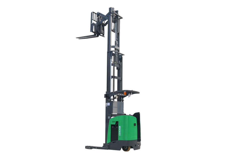 Ekko Stand-Up Reach Truck 4000 lb Capacity 335 in. Lift Height EK18RR-335Li New