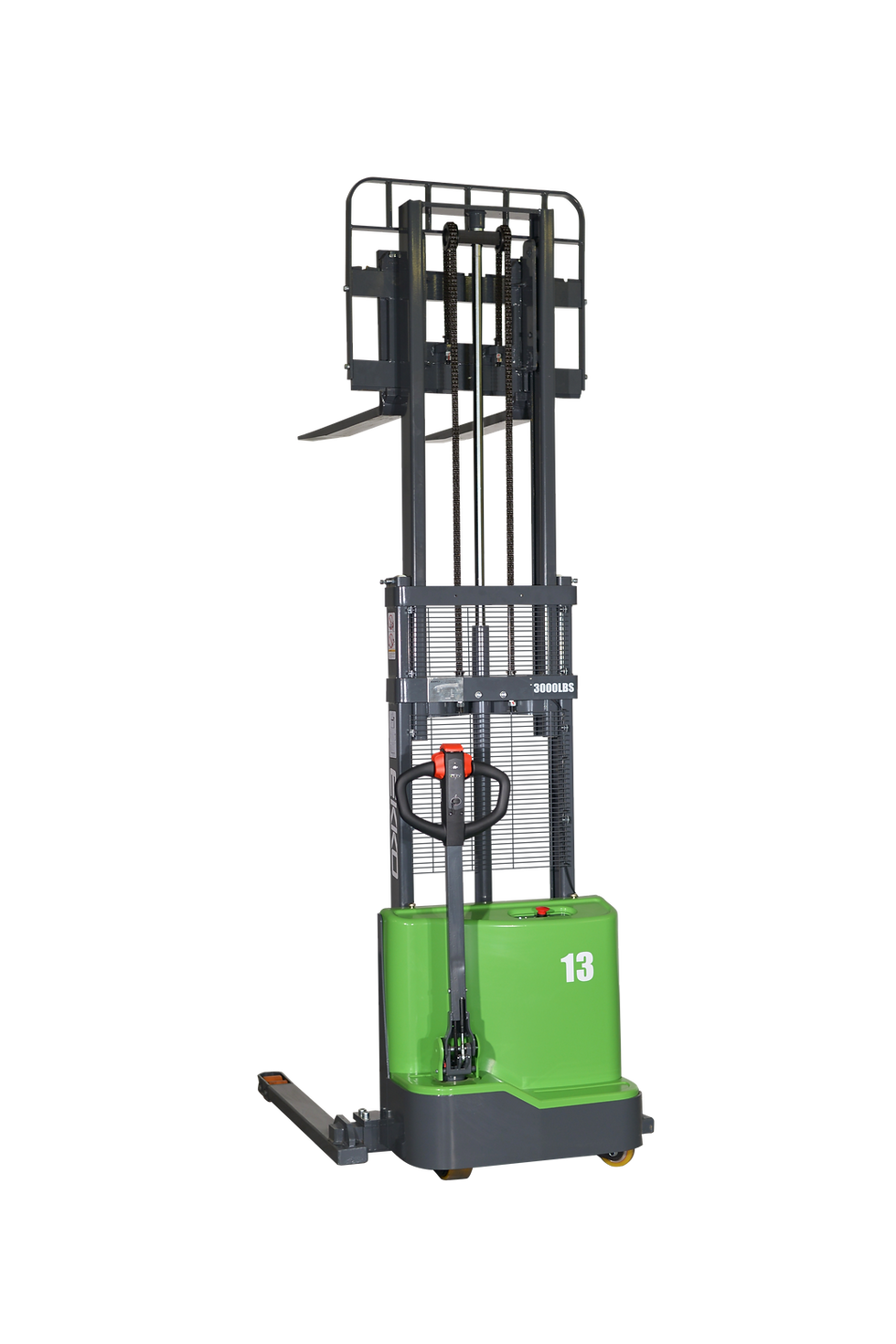 EKKO EB13C-145Li Lithium Straddle Stacker 2800 lb Cap., 145" Height