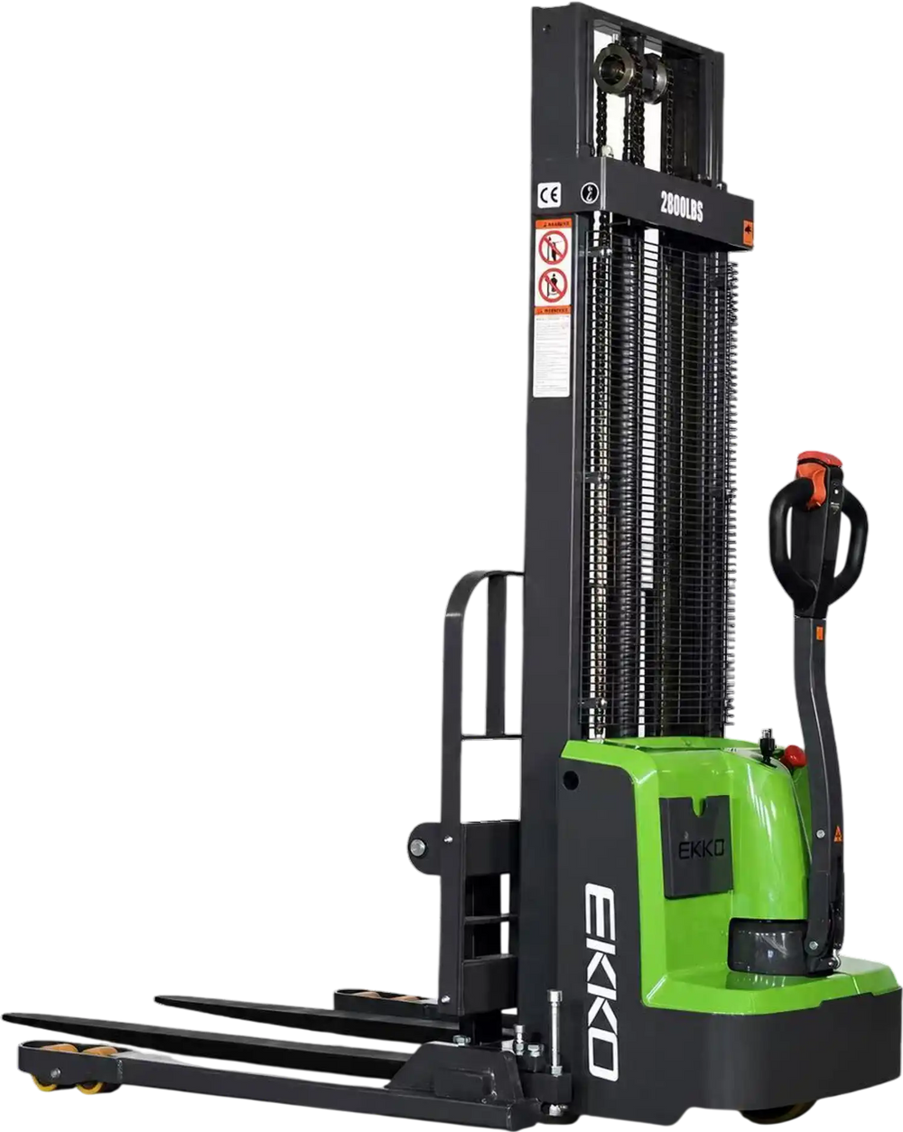 EKKO EB13E-145Li Lithium Straddle Stacker 2800 lb Cap., 145" Height