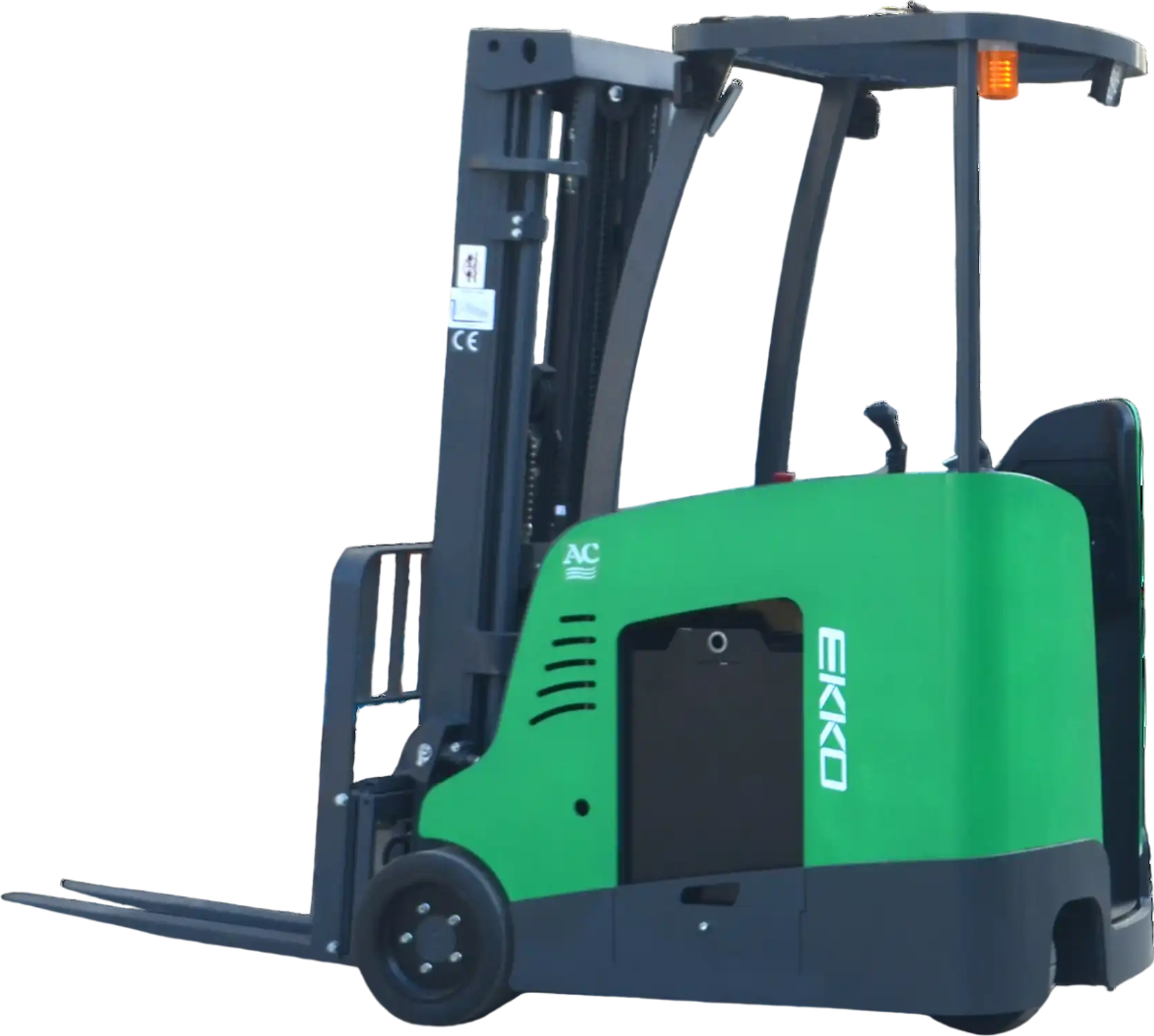 Ekko Forklift Stand-up Rider Lithium 4,000 lb Capacity 216 in. Lift Height EK18RF-Li New