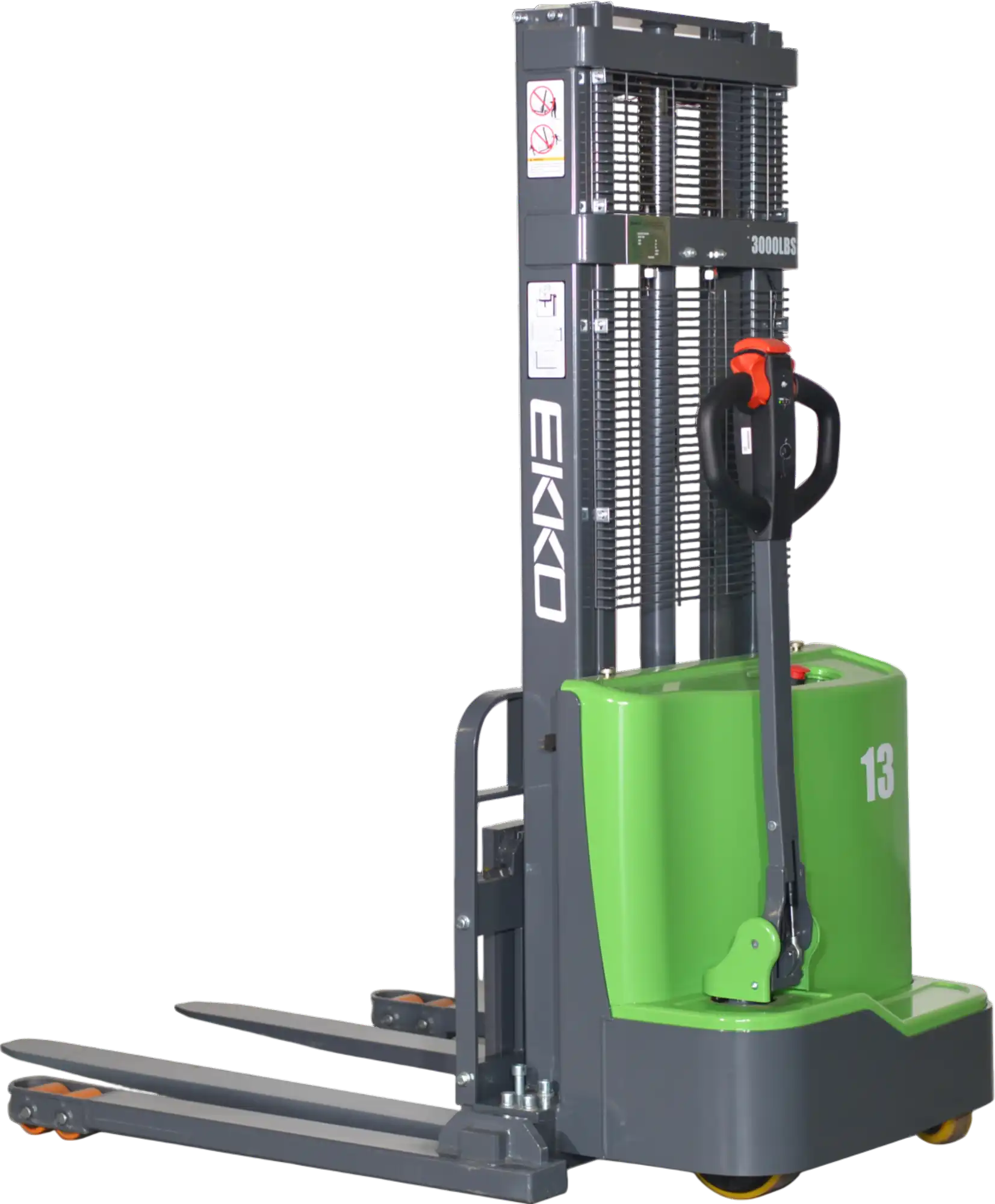 Ekko EB13C-145Li Straddle Stacker Lithium 2800 lb Capacity 145