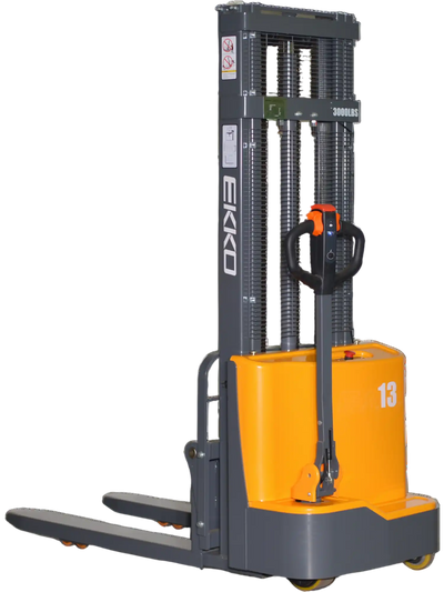 Ekko EB13CD Fork-Over Stacker Full Powered 2800 lb Capacity 118 in. Lift Height New