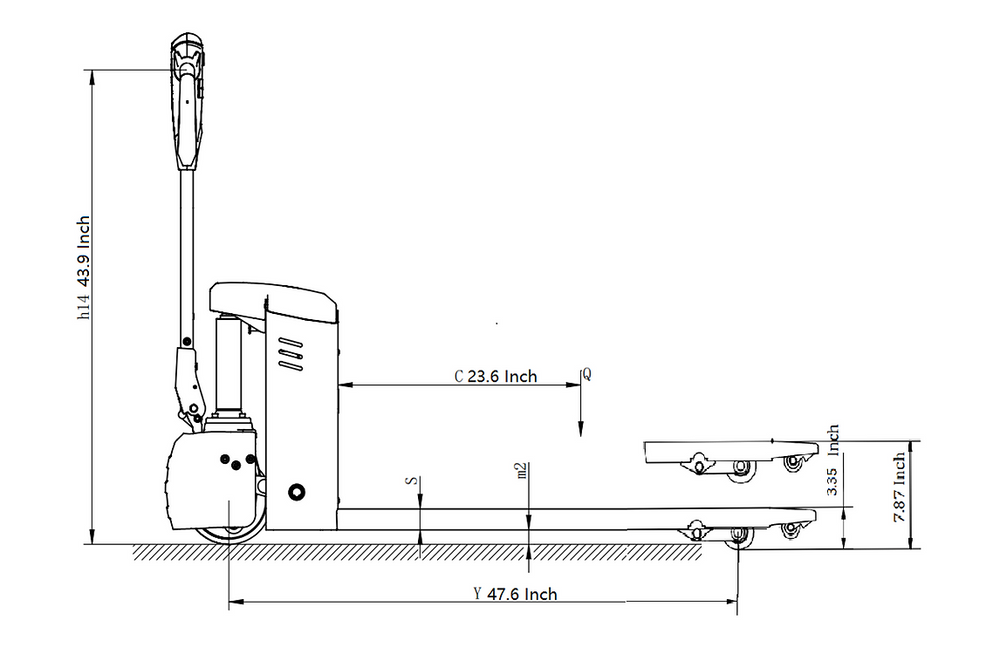 Ekko EP18JLI Lithium Pallet Jack 4000 Lbs Capacity with PinPad New