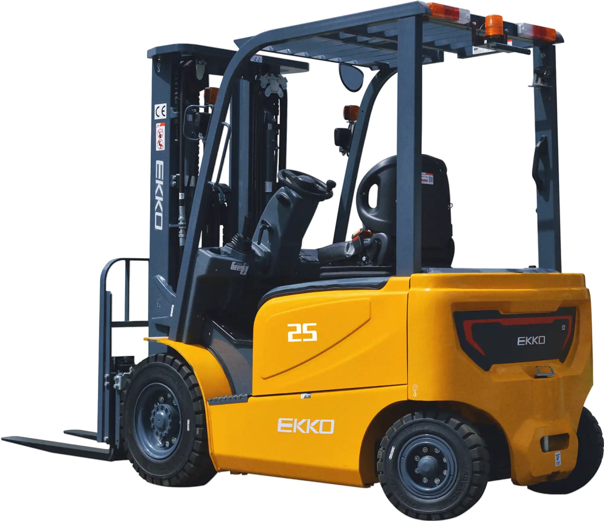 Ekko EK25GB Electric Forklift 4-Wheel 5,000 lb. Capacity 189 in. Lift Height New