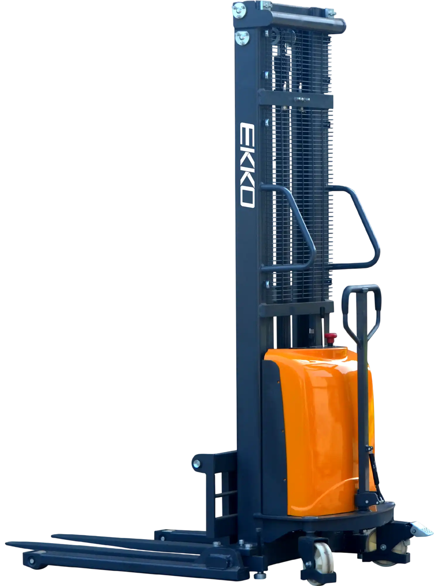 Ekko EA15D Semi-Electric Straddle Stacker 3300 lbs Capacity 138 in. Lift Height New